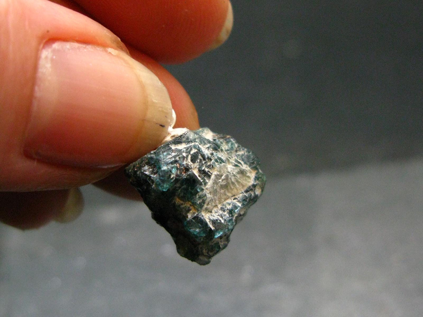 Extremely Rare Rough Grandidierite Silver Pendant From Madagascar - 0.8" - 1.94 Grams