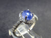 Gem Terminated Blue Tanzanite Silver Ring from Tanzania - 1.94 Grams - Size 5.5