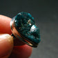 Emerald Green Dioptase Crystal Silver Ring from Congo - 5.85 Grams - Size 6