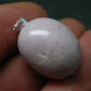 Phosphosiderite Tumbled Silver Pendant From Peru - 1.2"