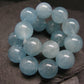Aquamarine Genuine Bracelet ~ 7 Inches ~ 12mm Round Beads