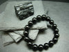 Black Tourmaline Genuine Bracelet ~ 7 Inches ~ 10mm Round Beads