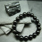 Black Tourmaline Genuine Bracelet ~ 7 Inches ~ 10mm Round Beads