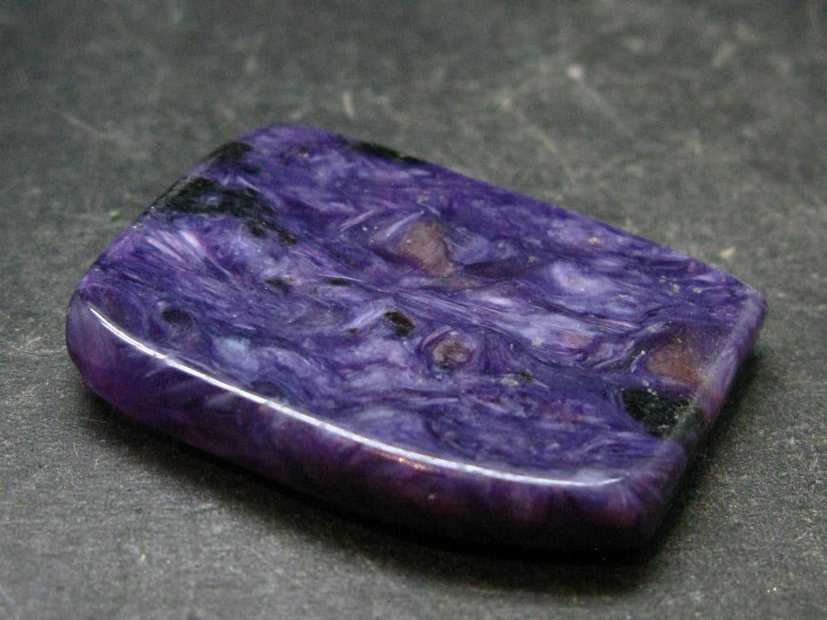 Large Nice Charoite Tumbled Stone from Russia - 11.04 Grams - 1.4"