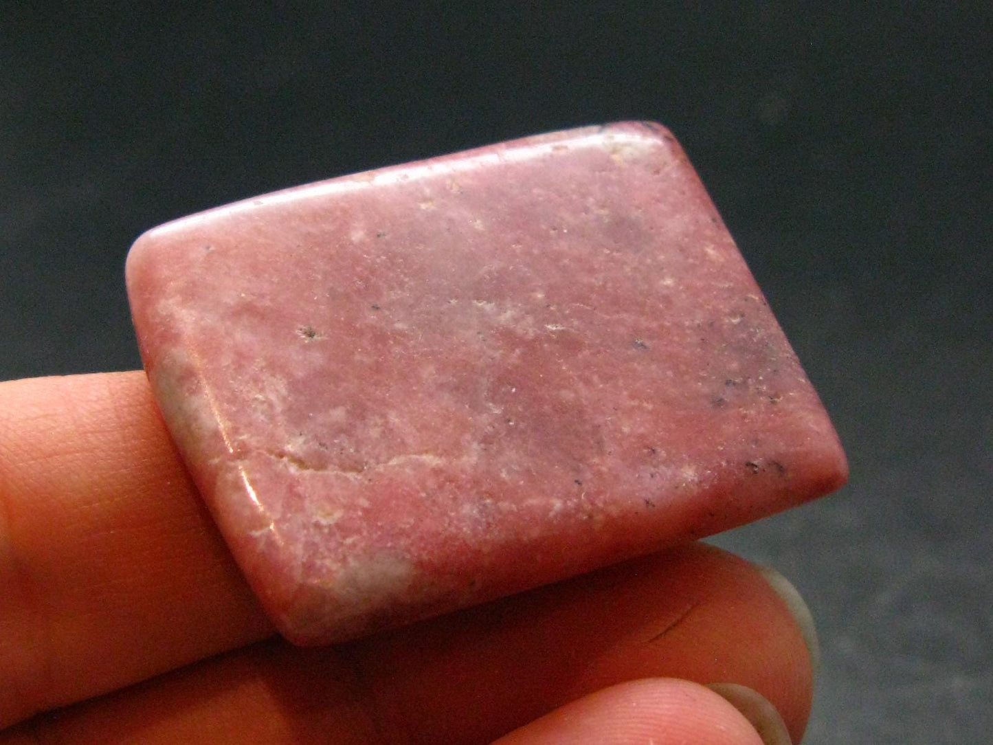 Rare Pink Petalite Tumbled Stone From Canada - 1.3" - 10.35 Grams