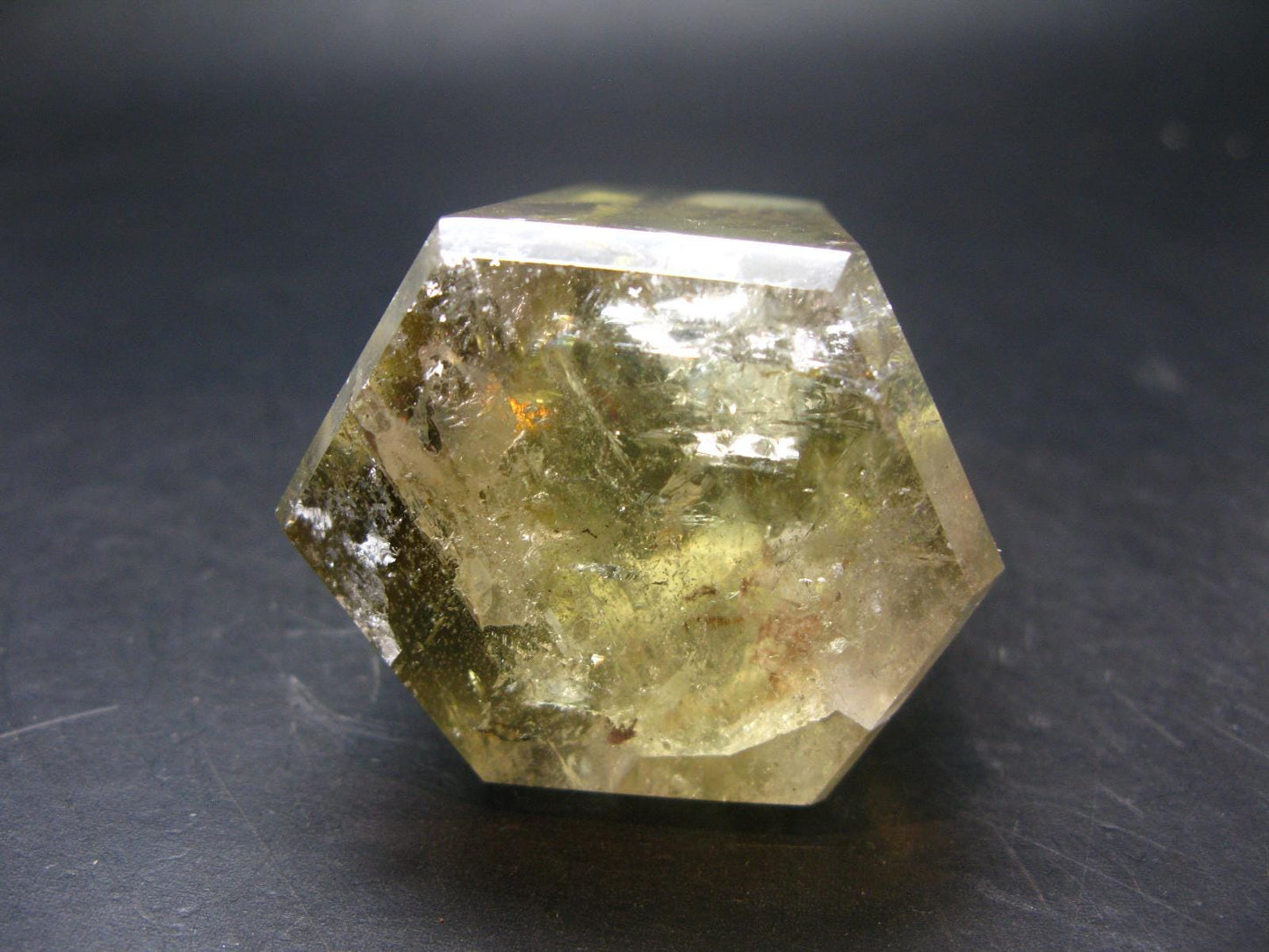 Citrine Unheated Polished Crystal From Brazil - 2.9" - 199.23 Grams