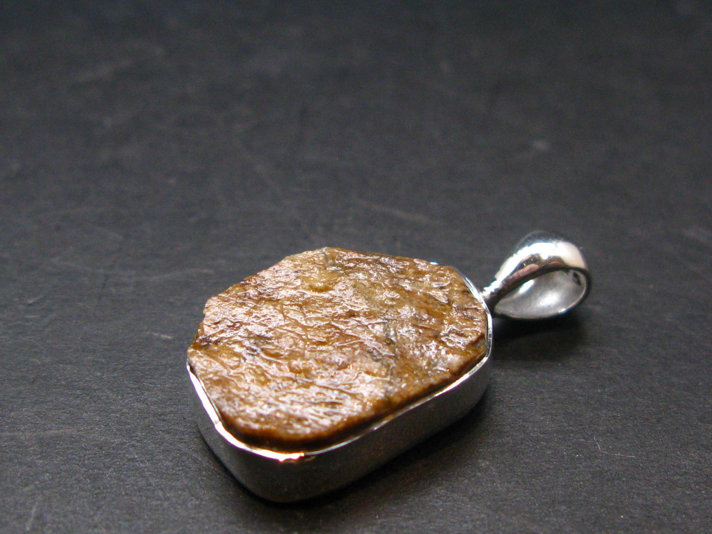 Rare Herderite Crystal Silver Pendant from Brazil - 1.0" - 3.05 Grams