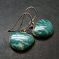 Amazonite Silver Earrings from Russia - 4.59 Grams