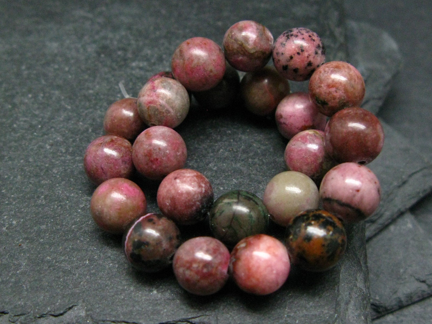 Cobaltocalcite Cobaltoan Calcite Genuine Bracelet ~ 7 Inches ~ 8mm Round Beads