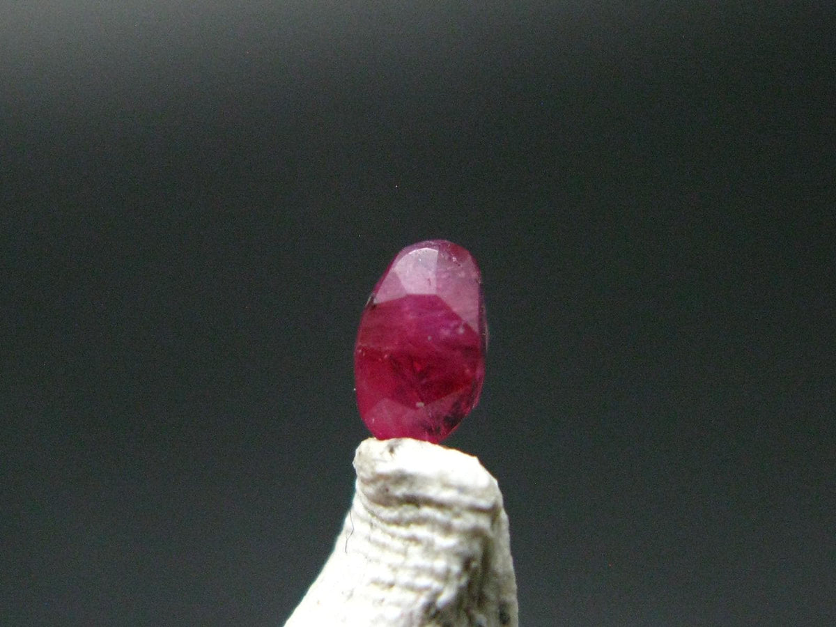 Beautiful Rare Gem Bixbite Red Beryl Emerald Cut Stone From Utah USA - 0.15 Carats - 4.1x3.1mm