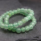 Green Aventurine Genuine Bracelet ~ 7 Inches ~ 4mm Round Beads