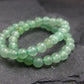 Green Aventurine Genuine Bracelet ~ 7 Inches ~ 4mm Round Beads