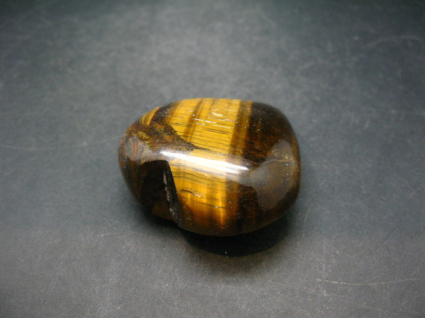 Tiger Eye Heart From Brazil - 2.0"