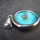 Turquoise Silver Pendant - 1.3" - 5.93 Grams