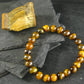 Tiger Eye Genuine Bracelet ~ 7 Inches ~ 8mm Round Beads