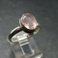 Pink Beryl!! Amazing Natural Morganite Silver Ring From Brazil - Size 8 - 3.34 Grams