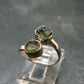 Cute Gem Moldavite Sterling Silver Ring From Czech Republic - Size 5 - 2.13 Grams