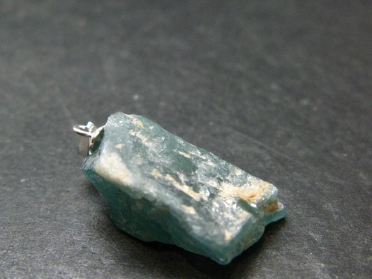 Grandidierite Silver Pendant From Madagascar - 1.2" - 4.69 Grams