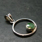 Tsavorite Faceted Green Garnet Sterling Silver Pendant From Tanzania - 2.78 Grams - 1.2"