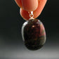 Nice Red Eudyalite Eudialite Silver Pendant From Russia - 1.2"
