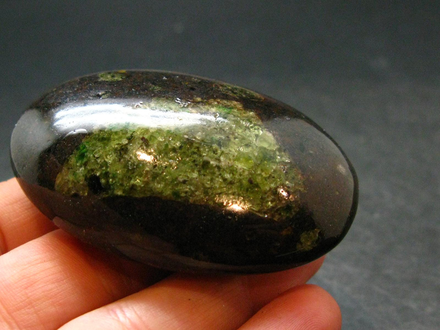 Peridot Olivine Tumbled Stone from Arizona, USA - 2.2" - 61.17 Grams