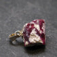 Bixbite Red Emerald Beryl Silver Pendant From Utah USA - 1.62 Grams - 0.7"