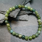 Rare Green Apatite Genuine Bracelet ~ 7 Inches ~ 6mm Round Beads