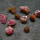 Rare Lot of 10 Pezzottaite Pink Beryl Crystals from Madagascar - 12.85 Carats