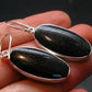 Very Rare Sterling Silver Nuumite Nuummite Earrings From Greenland