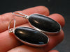 Very Rare Sterling Silver Nuumite Nuummite Earrings From Greenland