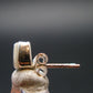 Phenakite Phenacite Silver Stud Earrings From Nigeria - 1.23 Grams