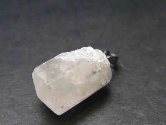 Rare Gem Phenacite Phenakite Crystal Silver Pendant From Myanmar (Burma) - 11.95 Carats - 0.8"