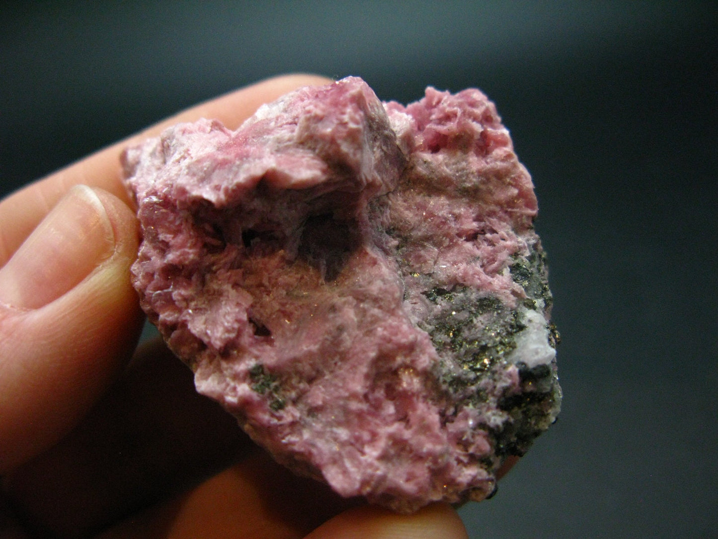 Large Rich Pink Rhodonite Rodonite Cluster From Peru - 1.8"