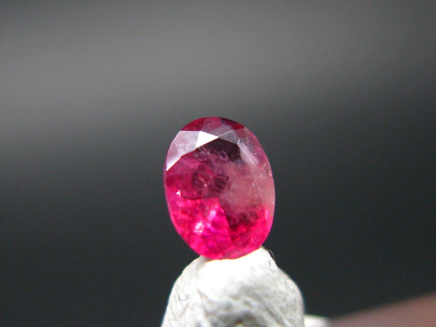 Beautiful Rare Gem Bixbite Red Beryl Emerald Cut Stone From Utah USA - 0.22 Carats - 4.8x3.3 mm