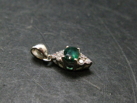 Emerald Silver Pendant From Colombia - 0.51 Grams
