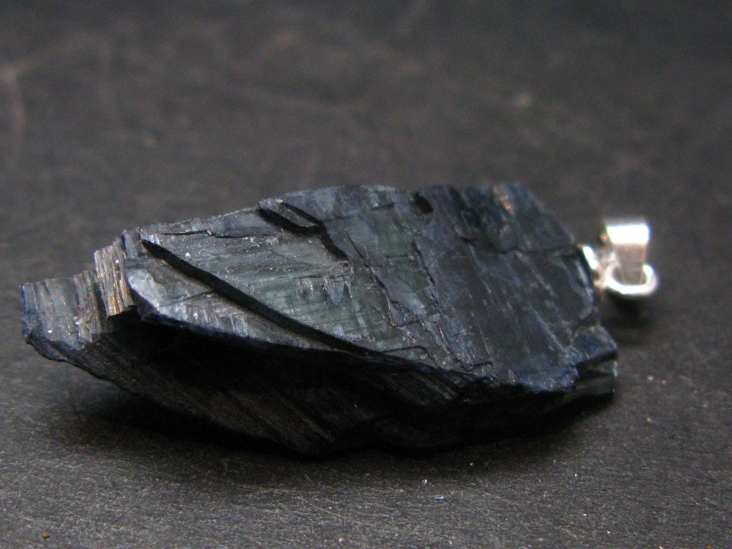 Vivianite Silver Pendant From Romania - 1.4" - 3.76 Grams