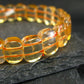 Citrine Genuine Bracelet ~ 6.5 Inches ~ 10mm Oval Beads