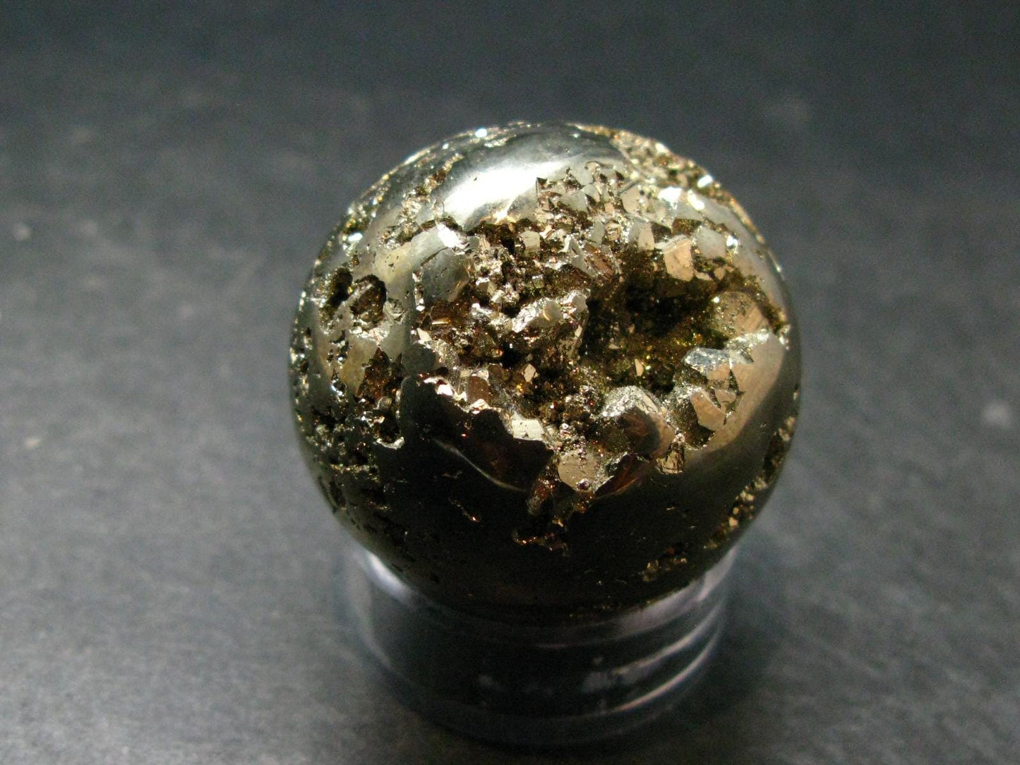 Pyrite Crystallized Sphere From Peru - 1.4" - 118.67 Grams