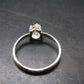 Fine Clear Natural Herkimer Diamond Silver Ring From New York - Size 11 - 2.53 Grams