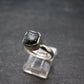 Blue Lazulite Silver Ring From Pakistan - Size 7 - 2.25 Grams