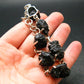 Tibetan Tektite Silver Bracelet ~ 8 Inches ~ 22.43 Grams
