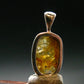 Rare Herderite Crystal Silver Pendant from Brazil - 0.7" - 1.36 Grams