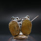 Rare Agni Gold Danburite Silver Earrings From Tanzania - 2.90 Grams - 1.1"