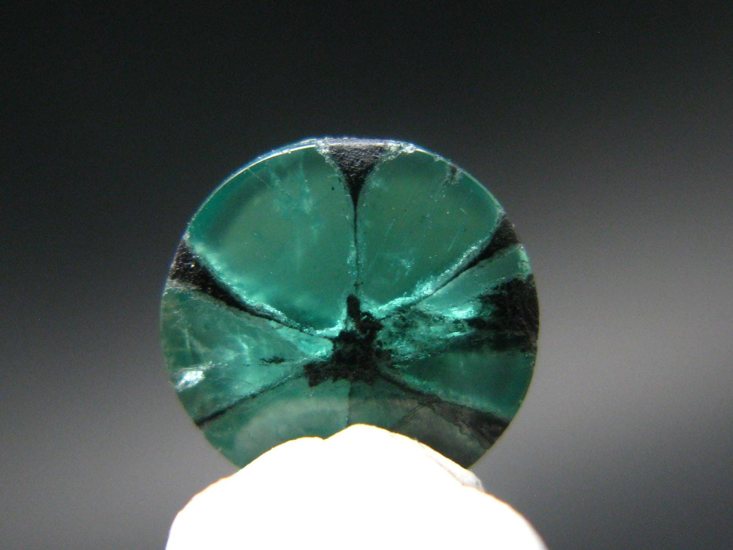 Beautiful Rare Gem Trapiche Emerald From Colombia - 1.72 Carats - 7.5x7.5mm