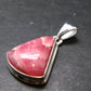 Rhodochrosite Silver Plated Pendant From Argentina - 1.2" - 5.81 Grams