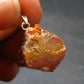Vanadinite Crystal Silver Pendant From Morocco - 0.8" - 11.7 Grams