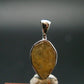 Large Natural Agni Gold Danburite Sterling Silver Pendant from Tanzania - 0.7" - 1.20 Grams