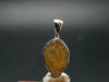 Large Natural Agni Gold Danburite Sterling Silver Pendant from Tanzania - 0.7" - 1.20 Grams