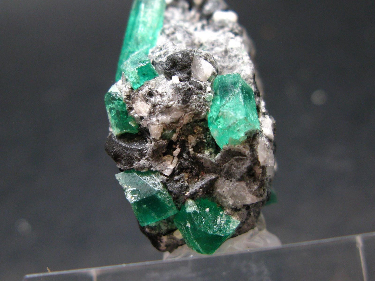 Emerald Beryl Crystals On Matrix From Colombia - 1.9"