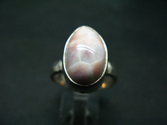 Natrolite Sterling Silver Ring From Indonesia - Size 8